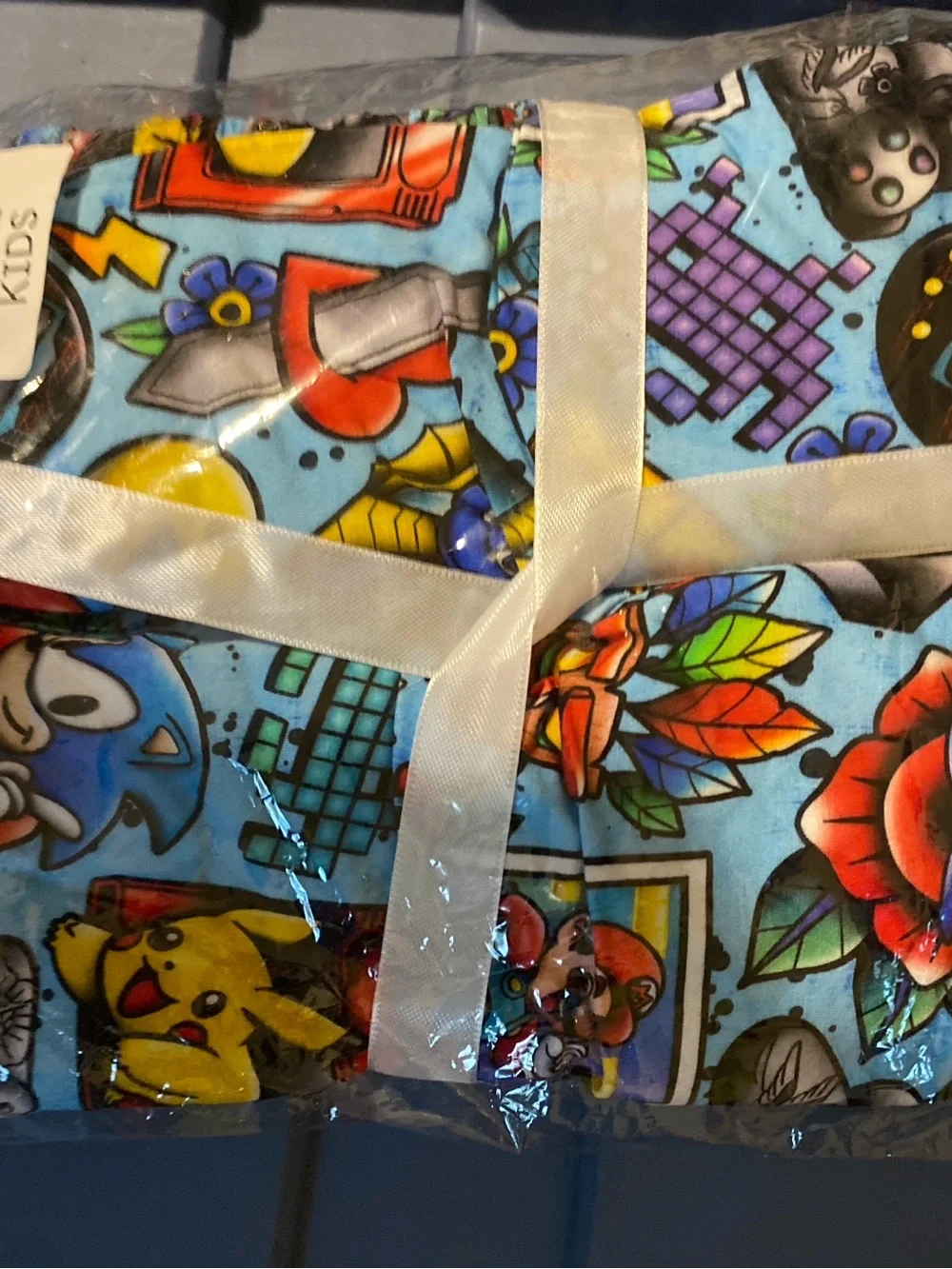 Bamboo crib sheet gamer print